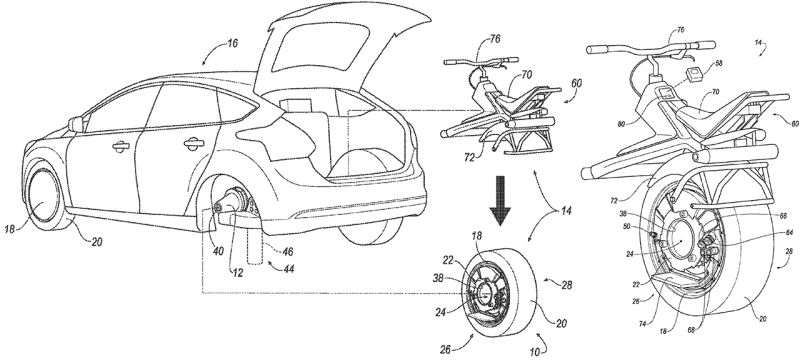 Ford Wants to Turn Your Car’s Back Wheel Into a Batpod