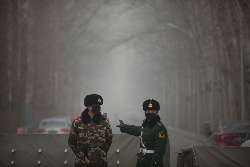 Terrifying Photos of Beijing's Toxic Smog 'White Christmas'