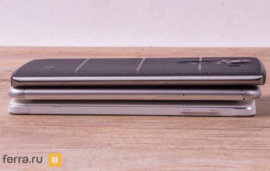 LG V10 в сравнении с Meizu Pro 5 и Samsung Galaxy Note 4