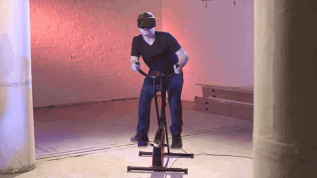  This Exercise Bike Turns Cycling Into a VR Racing Game