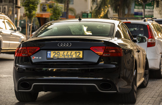 Audi RS5 in Israel - een zeldzaamheid