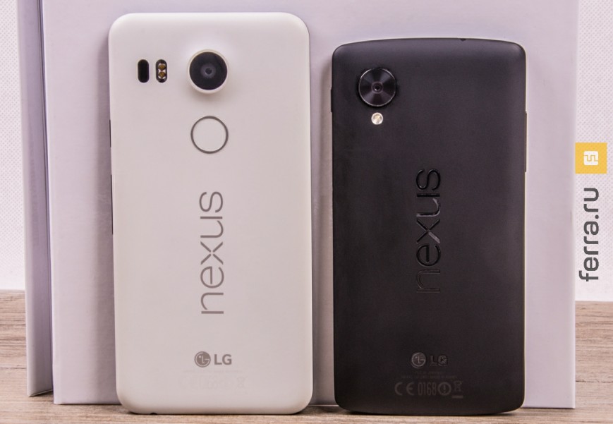 Экраны Nexus 5 и Nexus 5X отличаются всего на 0,2 дюйма, но по габаритам такого не скажешь