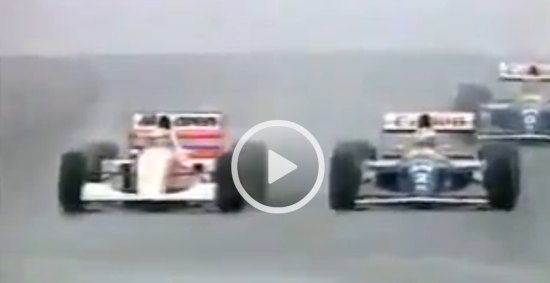 Senna en Prost op Donington