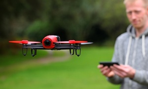 A drone being flown