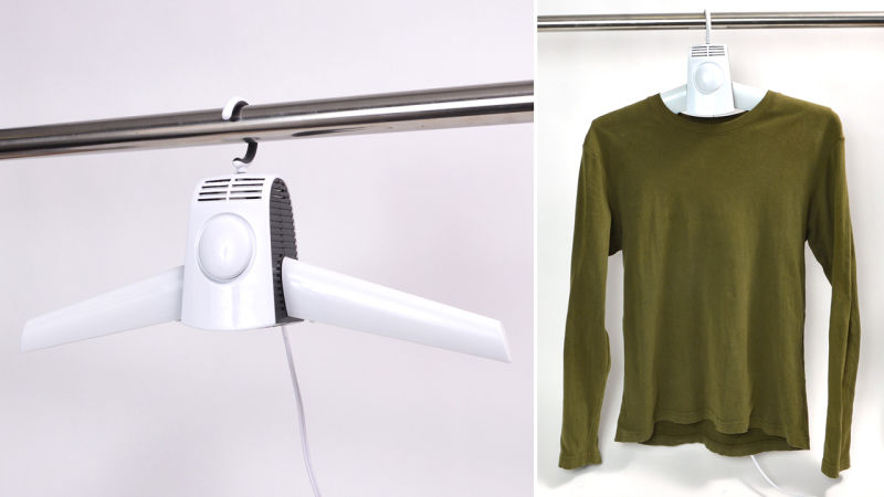 A Clothes Drying Hanger Saves You a Trip to the Laundromat