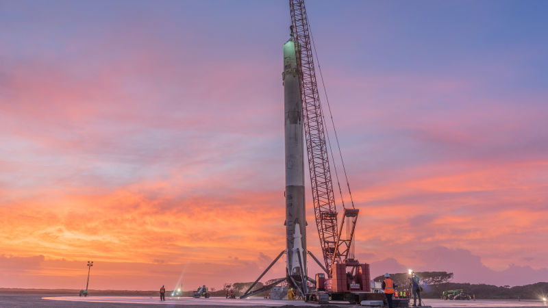 SpaceX's Returned Rocket Still Fires, Mostly