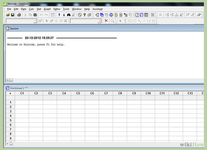 Image titled Access Reference Worksheet Available in Minitab 16 for Practice Step 5