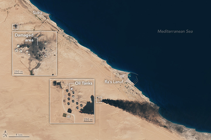 This Is What the ISIS Offensive Looks Like From Space