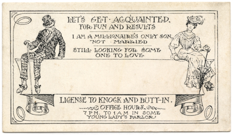 Young People Used These Absurd Little Cards to Get Laid in the 19th Century
