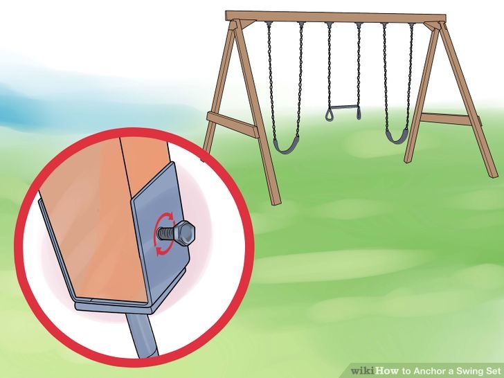 Image titled Anchor a Swing Set Step 3