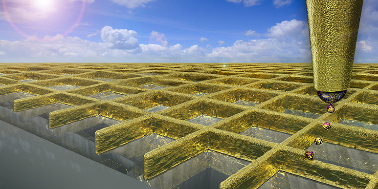 Microscopic 3D-Printed Gold Walls Could Make More Sensitive Touchscreens