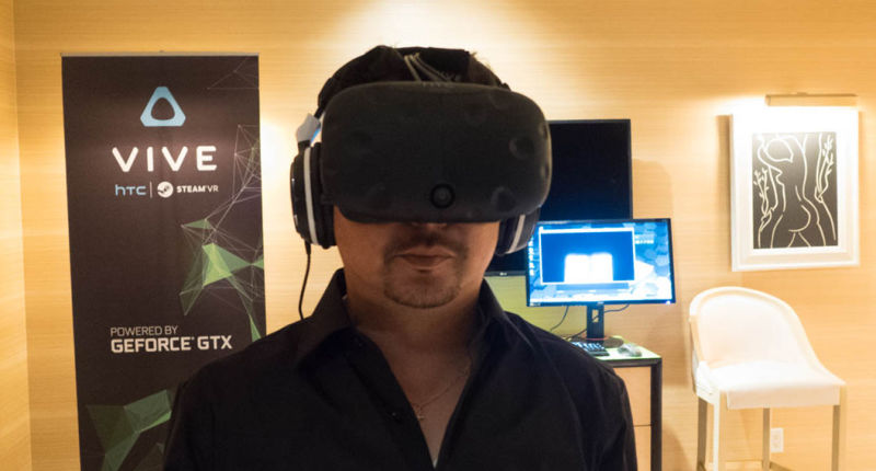 I Tried HTC's Newest Vive VR Headset. Here's What It Looks Like