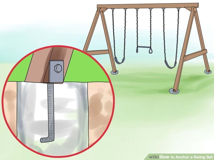 Image titled Anchor a Swing Set Step 5