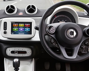 Photograph of Smart car interior