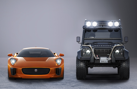 Deze auto's van JLR doen mee in de nieuwe James Bond-film