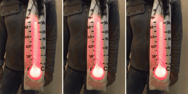 Make Yourself a Working Thermometer Scarf That Actually Shows the Temperature