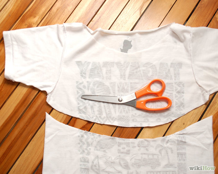 Image titled Alter a V Neck Shirt Into a Cute Shrug Step 3