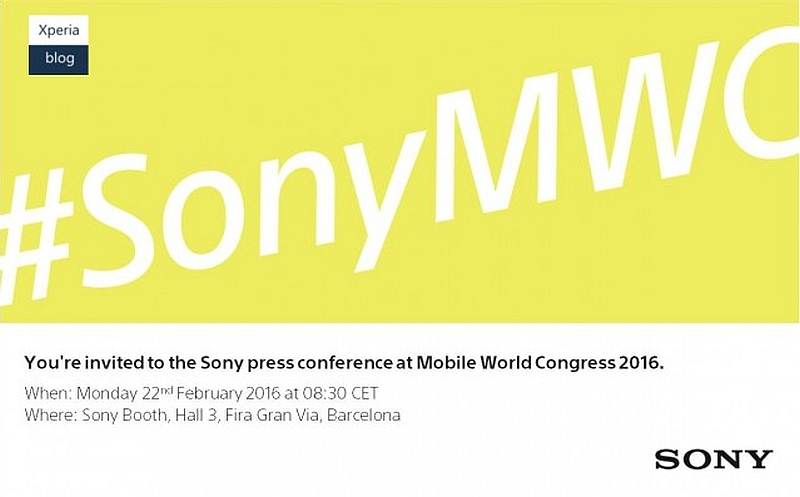 Sony Announces February 22 Event at MWC 2016