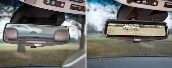 Cadillac verzint een achteruitkijkspiegel met streaming video