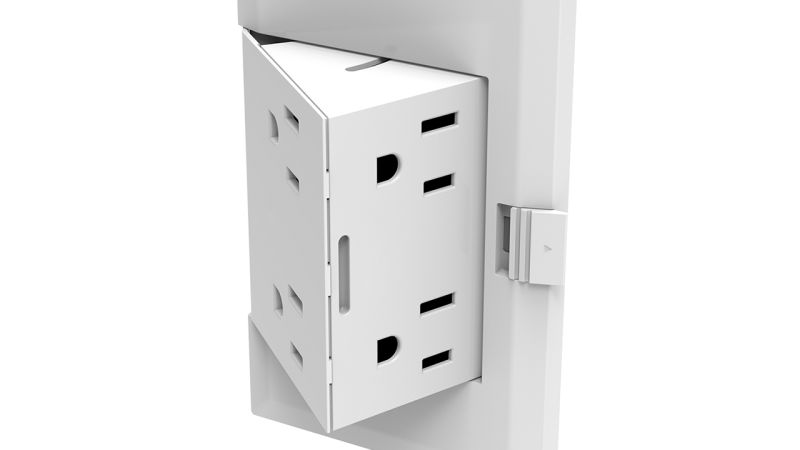 A Pop-Out Wall Plug That Instantly Doubles Your Available Outlets