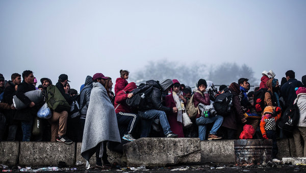 Беженцы в Европе. Архивное фото.