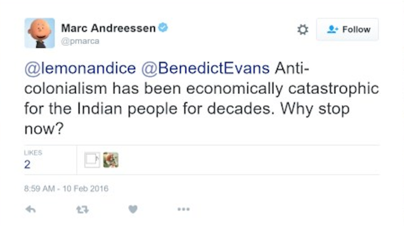 Marc Andreessen Did a Magnificently Bad Tweet 