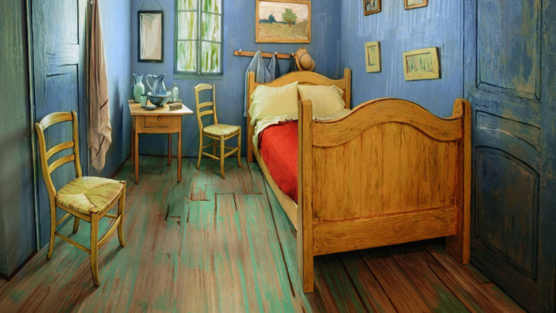 You Can Now Sleep In This Trippy Airbnb Bedroom Based on a Van Gogh Painting