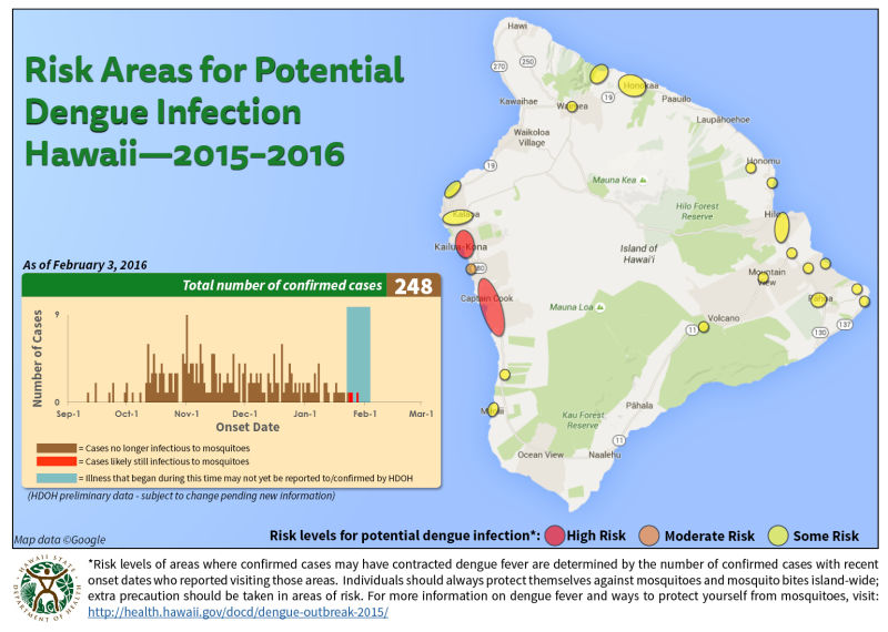 Dengue Outbreak Prompts State of Emergency on Hawaii’s Big Island