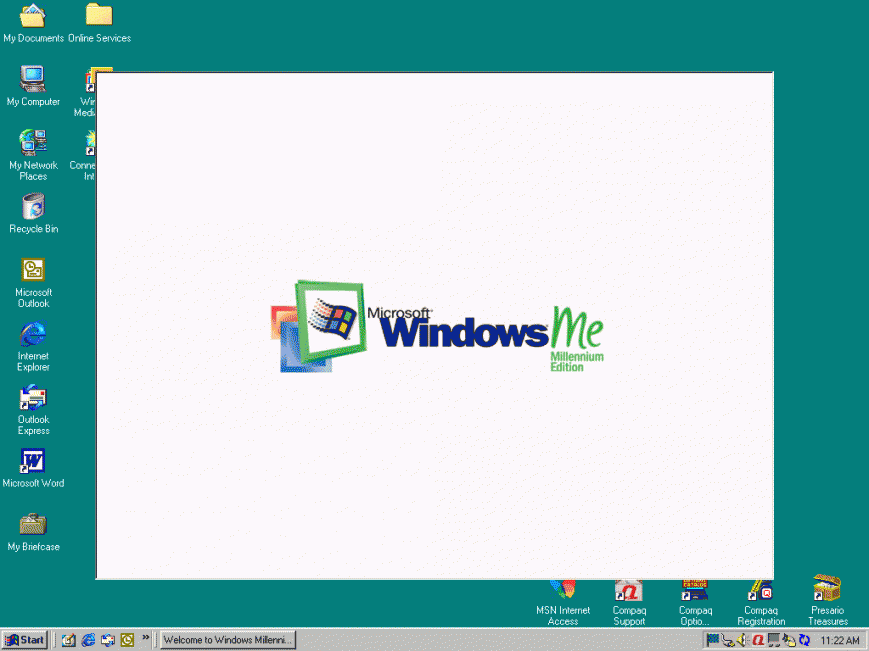 Интерфейс Windows Millenium Edition