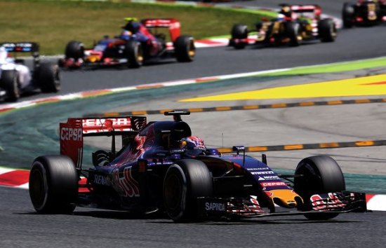 Max Verstappen tijdens de GP van Spanje