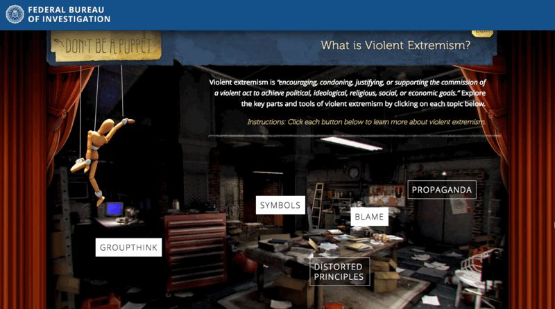 Your Tax Dollars Paid for This Awful FBI Site That Teaches Teens to Spot Violent Extremists