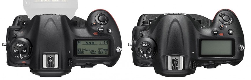 Nikon D5 (слева) и Nikon D4s (справа)