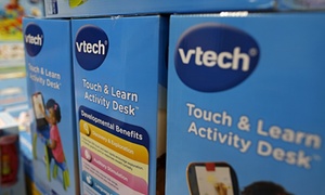 VTech’s products are seen on display at a toy store in Hong Kong, China November 30, 2015. Shares of electronic toy maker VTech Holdings Ltd were suspended from trade on Monday after customer data was stolen in a cyber attack, sparking concern over the loss of information relating to children. REUTERS/Tyrone Siu