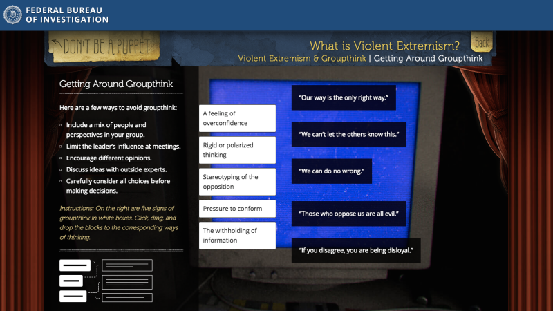 Your Tax Dollars Paid for This Awful FBI Site That Teaches Teens to Spot Violent Extremists