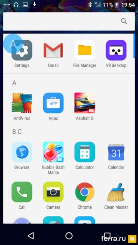 Интерфейс Android 6.0 в смартфонах Alcatel Idol 4 и 4S