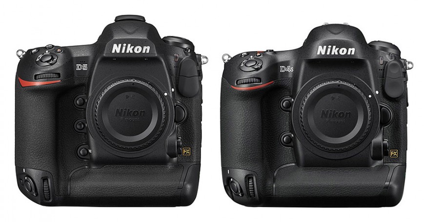 Nikon D5 (слева) и Nikon D4s (справа)