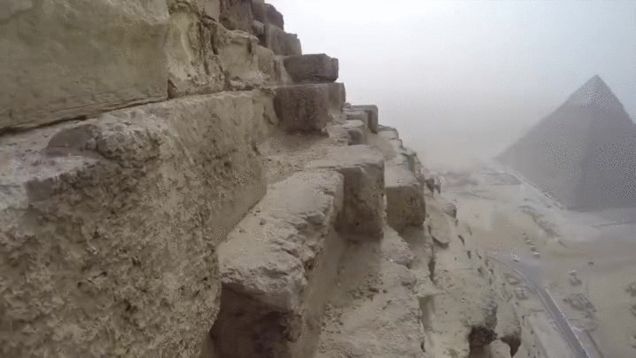 It's A Quick (And Illegal) Climb To Get To The Top Of Giza's Great Pyramid