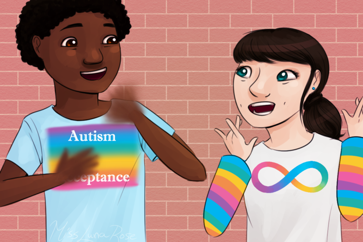 Image titled Autistic Man and Woman Happy Stimming.png