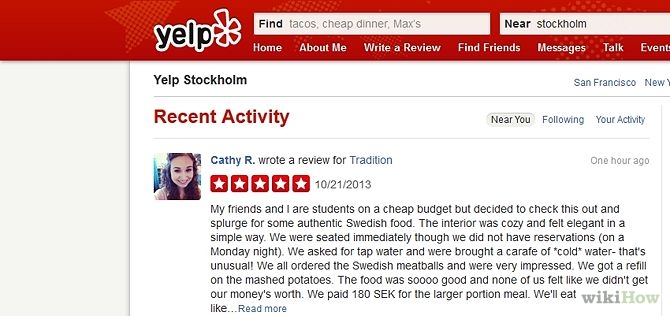Image titled Accept or Decline a Compliment on Yelp Step 2