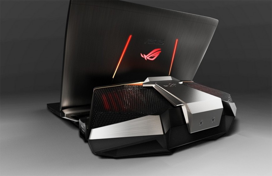 ASUS GX700VO - первый ноутбук с жидкостным охлаждением. Да, очень громоздкий