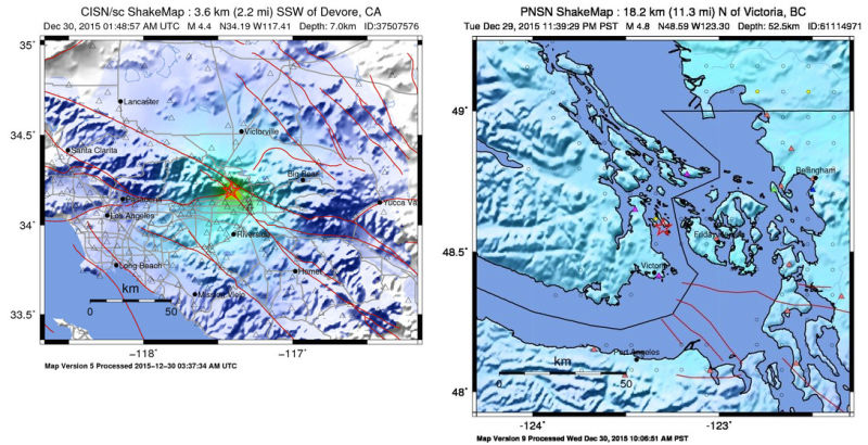 A Pair of Tremors Highlight the Different Types of West Coast Earthquakes