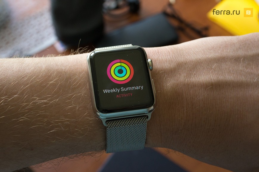 Apple Watch на руке