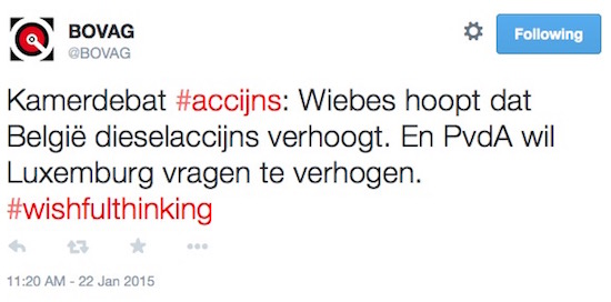Staat verdient minder dan gedacht aan accijnsverhoging