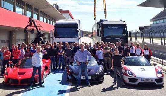 U wilde een hypercartest met Clarkson, Hammond en May?