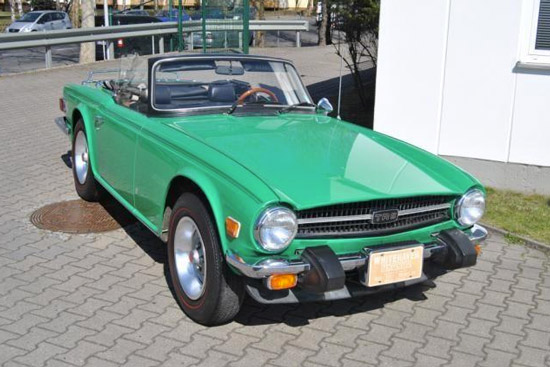 De Triumph TR6 van Elvis