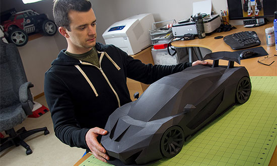 McLaren P1 van papier