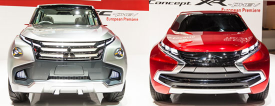 Mitsubishi concepts GC-PHEV en XR-PHEV in Genève