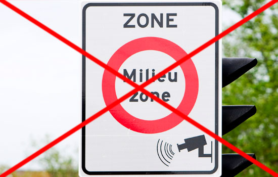 Milieuzone om zeep geholpen
