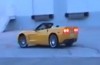 Father teaches son donuts run in a Corvette [video]