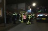 Man die dreigde flat op te blazen logs